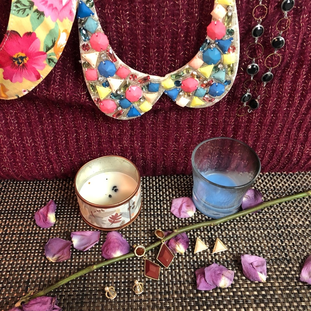 Set of Collar Necklaces and Earrings